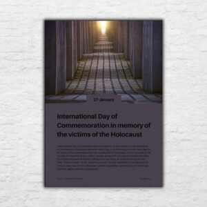 Printable Poster - World Day in February - Memory of the victims of the Holocaust 20240517
