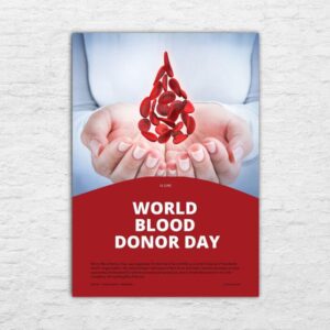 Printable Poster - World Day in June - World Blood Donor Day 20240517