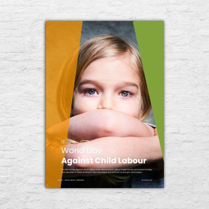 World Against Child Labor Day Poster 20240517 Printable Poster - World Day in June - World Against Child Labor Day 20240517