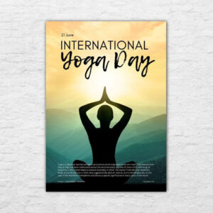 Printable Poster - World Day in June - International Day of Yoga 20240517