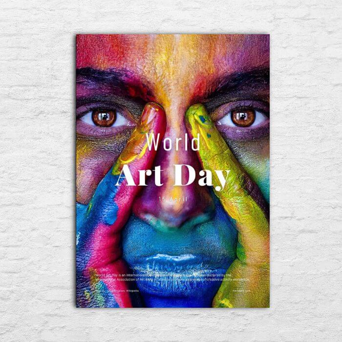 World Art Day Poster 20240517 Printable Poster - World Day in April - World Art Day 20240517