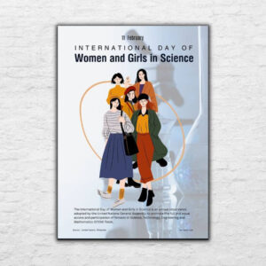 Printable Poster - World Days in February - Women and Girls in Science 20240517