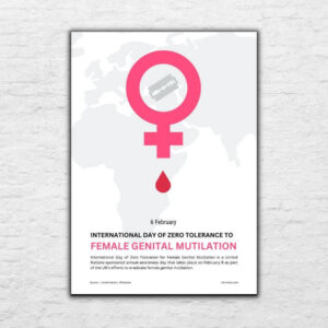 Printable Poster - World Day in February - International Day of Zero Tolerance to Female Genital Mutilation Poster 20240517