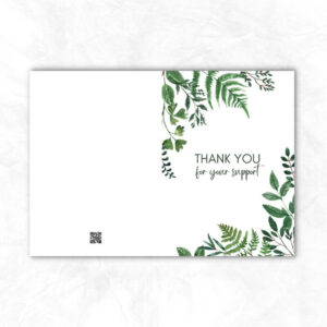 Thank you for your support printable car with green leaves background MP101c